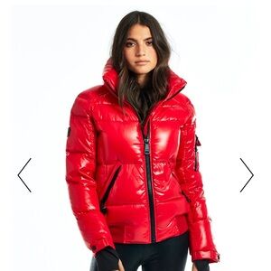 SAM. Vibrant Red Puffer Jacket